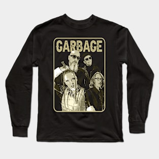 Bleed Like Me Ensemble Garbages Band Tees, Bleed Style in the Dark Glamour of Alternative Long Sleeve T-Shirt